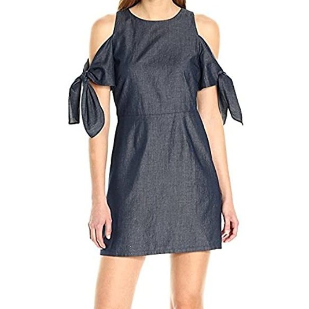 Laundry by Shelli Segal Chambray A-Line Mini Dress